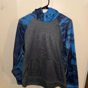AND1 Blue and Gray Men's Hoodie